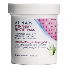Almay Soothing & De-Puffing Gentle Eye Makeup Remover Pads, 80 ct