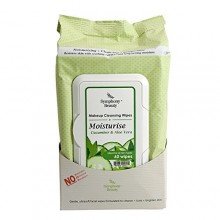 Lingettes Symphony Beauty Makeup Cleansing 60 Lingettes (Hydrater-Cucumber &amp; Aloe Vera)
