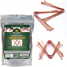 Ayurvedic Copper Tongue Cleaner / Scrapper (12 Piece) By Niradhi Herbals