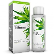 InstaNatural Micellar Water - Gentle Nonrinse Facial Cleansing & Simple Makeup Remover - Natural Skin Care Solution for