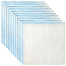 Cotton Facial Cleansing Muslin Cloths Remove Makeup 10pcs (10pcs, Blue)