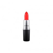 Mac BARBEQUE ~ vivo del lápiz labial de color rojo anaranjado