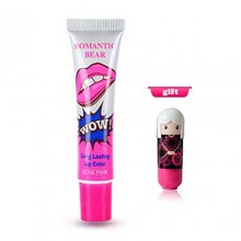 Norbi femmes Easy Peel Maquillage Off Long Lasting Lip Gloss Lipstick (Rose Red)