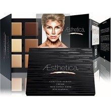 Aesthetica Cosmetics Cream Contour and Highlighting Makeup Kit - Contouring Foundation / Concealer Palette - Vegan, Cruelty