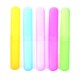 KLOUD City ® Pack of 5 Different Color Plastic Toothbrush Case/Holder for Travel Use (Style ONE)