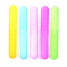 Kloud Ville ® Paquet de 5 Différent en plastique couleur Case brosse à dents / Support pour utilisation Voyage (style ONE)