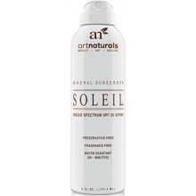 Art Naturals SPF 30 Broad Spectrum Sunscreen Vaporisateur 6 oz -Water Résistant 80 Minutes - Avec le meilleur Natural &amp; Orga