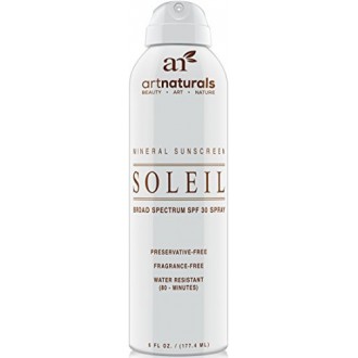 Naturals Arte SPF 30 de amplio espectro Sunscreen Spray 6 oz -Agua resistentes 80 Minutos - Con la mejor Naturales y Orgánicos