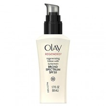 Olay Regenerist Regeneradora Loción Cara con la protección solar de amplio espectro SPF 50, 1.7 fl oz