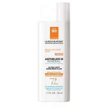 La Roche-Posay Anthelios 50 Mineral Tinted Ultra-Light Tinted Sunscreen Fluid for Face, Water Resistant with SPF 50, 1.7 Fl.