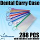 Starryshine 288 Estuche de transporte Dental PC (Zip Lock Paquete paciente de 4 "x 10") color clasificado para la caja del cepil