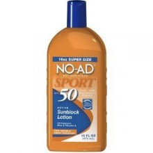 NO-AD Sport actif Lotion écran solaire, SPF 50 16 oz