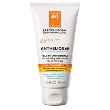 La Roche-Posay Anthelios 60 se derrite en la protección solar de la leche para cara y cuerpo, resistente al agua con SPF 60, 5 F