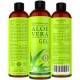 Gel de Aloe Vera - 99% Orgánica 12 oz - NO xantana, por lo que absorbe rápidamente la no deja residuos pegajosos - VER LOS RESUL