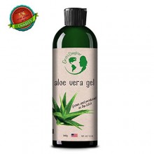 Aloe Vera Gel - 99,75% Pure, pressée à froid, Soins de la peau Aloe Vera - Pour tous les types de peau et de cheveux - Acné, Raz