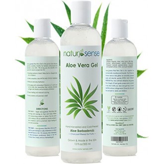 Orgánica Gel de Aloe Vera Grande para la cara, el cabello, quemaduras de sol, acné, golpes de navaja, psoriasis, eccema.