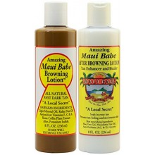 Maui Bébé Avant et Après Sun Pack (Browning Lotion 8 oz, Après Browning Lotion 8 oz)