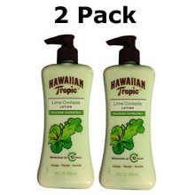 Hawaiian Tropic Lime Coolada Lotion with Shea Butter & Aloe Vera, 8 Fl Oz (2 Pack)