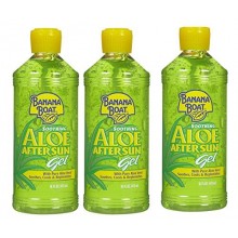 Banana Boat Aloe Aftersun Gel Soothes Dry Sunburned Skin: Size 16 Oz (Pack of 3)