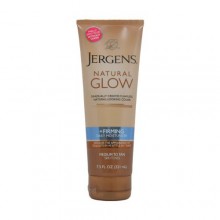 Jergens Natural Glow + reafirmante hidratante diaria media de 7,5 oz Tan tonos de piel