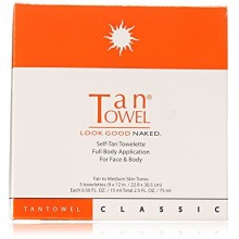Tan Towel Full Body Classique Self-Tan Lingettes Paquet de 5