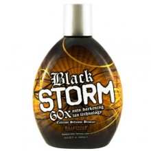 Millenium Tanning Black Storm Premium Tanning Lotion, Extreme Silicone Bronzer, 60x, 13.5-Ounce