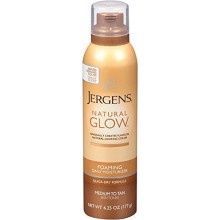 Jergens Natural Glow Foaming Daily Moisturizer Med -Tan 6.25 Ounce