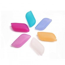 AMLGE creativo del silicón Cepillo de dientes colorido Higiene Antibacterianos-Cap caso de la cubierta para el hogar y uso al ai
