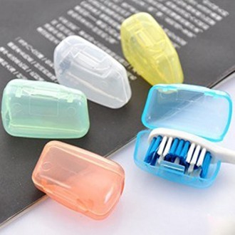HuaYang Portable Travel Toothbrush Head Cover Case Protective Caps Health Germproof 5Pcs