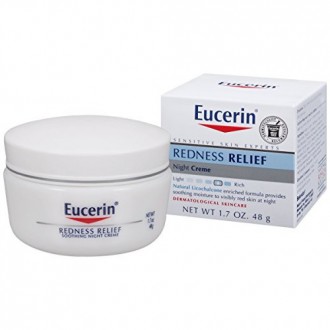 Eucerin Peau Sensible Redness Relief Apaisante Crème de nuit 1.7 Ounce