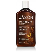 JASON Cosmética Natural Alivio caspa champú, romero, aceite de oliva y jojoba, 12 onzas