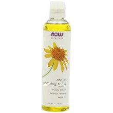 NOW Foods Arnica Warming Relief Massage Oil, 8 ounce