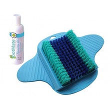 The FootMate System Foot Massager & Scrubber w/ Rejuvenating Gel, Blue