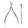 55% OFF-pinza de la cutícula con la cutícula Pusher- Profesional acero inoxidable del grado removedor de la cutícula y Cutter - 