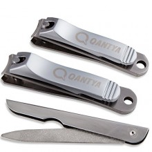 QANTYA Nail Clipper Set - Comprend un Toenail Clipper, Ongle Clipper et un fichier Sapphire - les meilleurs Coupe-ongles et filt