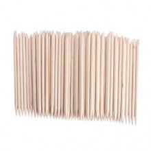 JOVANA 1000 pcs Nail Art Orange Wood Sticks Cuticle Pusher Remover Manicure Pedicure Tool 120mm