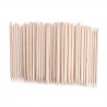 JOVANA 100 piezas Nail Art Naranja Las astillas de madera removedor de cutícula Pusher herramienta de pedicura manicura 120mm