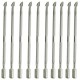 10PCS acier inoxydable cuticules Nail Pusher Spoon Remover outil de manucure Pédicure