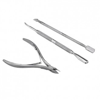 docooler 3pcs Cuticle Manicure Scissor Stainless Steel Nipper Cutter Nail Art Clipper Tool for Trim Dead Skin and Hangnail