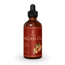 Pure Organic Moroccan Argan Oil For Hair, Face, Skin & Nails Large 2oz Dark Glass Bottle. 100% Pure & Ecocert & USDA