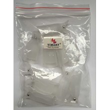 Yimart® 10pc Plastic Acrylic Nail Art Soak Off Cap Clip Uv Gel Polish Remover Wrap Cleaner Clip Cap Tool (White)
