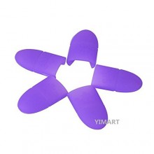 Gel Silicone Violet Yimart 10PCS Nail Soak Off Gel UV Art Polish Remover Wrap Cap Outils Résurrection pince ensemble