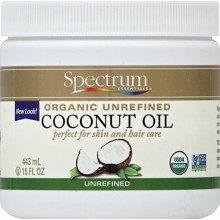 Espectro de elementos orgánicos esenciales aceite de coco, sin refinar, de 15 onzas