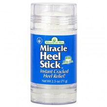 Miracle of Aloe Miracle Heel Stick 2.5. Soothe Cracked, Dry, Rough, Hard Heels and Restore Soft Skin Insantly! If Your Heels