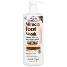 Miracle of Aloe Miracle Foot Repair Cream 32 Oz As Seen On TV Guarantees to Repair Dry, Cracked Feet & Heels! Helps Stop