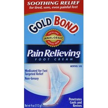Gold Bond Foot Cream, Pain Relieving, 4 oz.