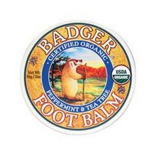 Badger - Baume pour les pieds de menthe poivrée &amp; Tea Tree - 2 oz