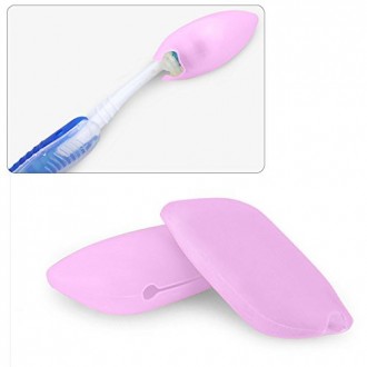 Yummy Sam® Silicone Toothbrush Covers Case Great for Home Traveling, and other Outdoor Activities Pack of 3 (Pink)