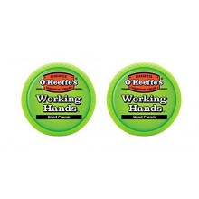 O'Keeffe Manos de trabajo Crema de manos, 3,4 oz, Jar, (Pack de 2)