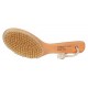 100% Natural Boar Bristle Body Brush with Contoured Wooden Handle